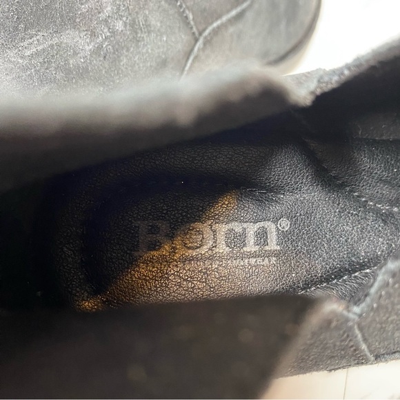 Born Beth Black Distressed Suede Bootie 7M - Picture 12 of 14